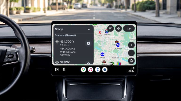 APRS Vector Android Auto interface
